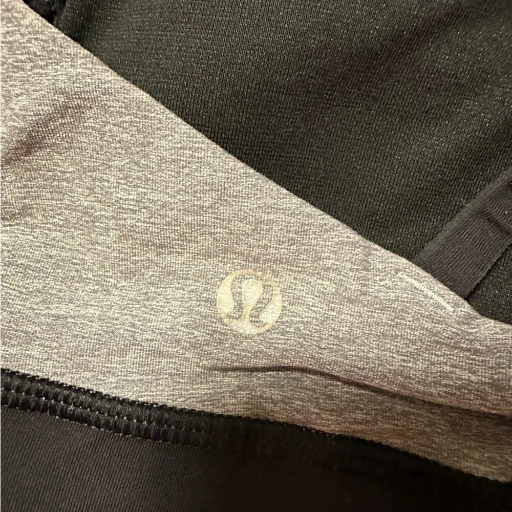 Lululemon Energy Strappy Sports Bra Heathered Gray Black